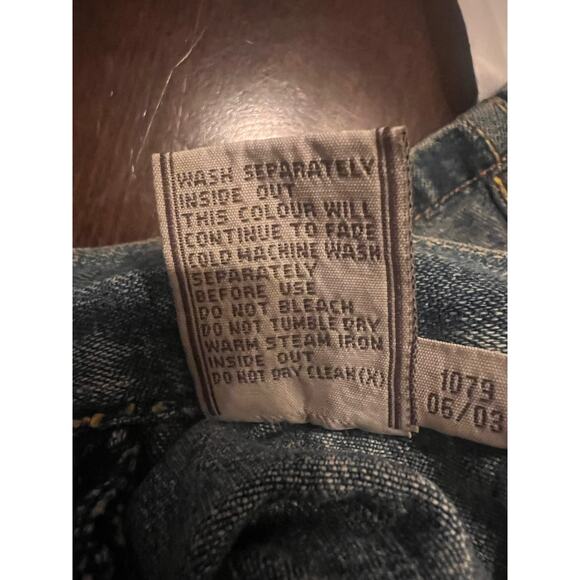 Y2K Just Jeans Light Wash 100% Cotton Denim Mini Skirt With Pockets Size 10 - Picture 5 of 5